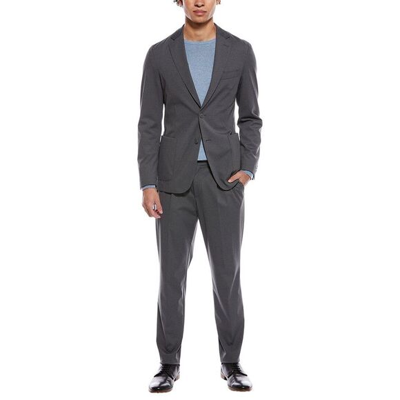 Hugo Boss Other - Hugo Boss Mens Hanry Suit With Pleated Pant, Silver
